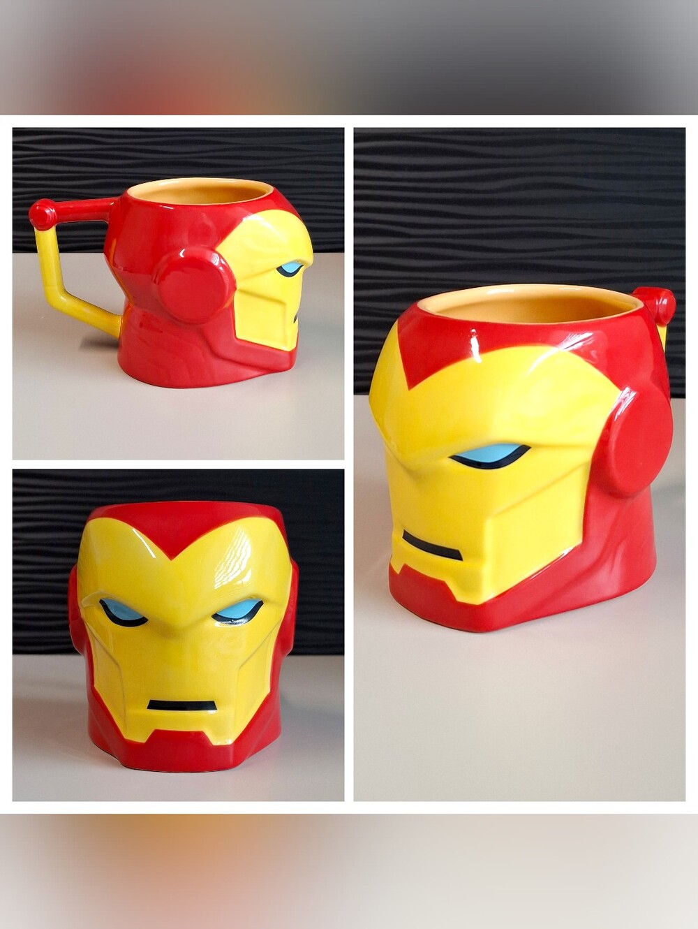 Disney Iron Man Avengers Coffee Mug Cup Helmet Ceramic